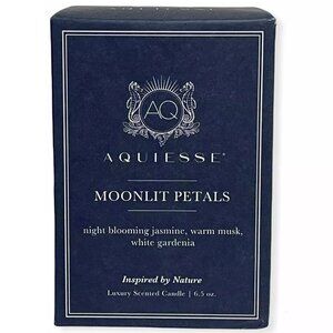 Aquiesse Luxury Scented Candle Moonlit Petals Inspired by Nature, 6.5 oz